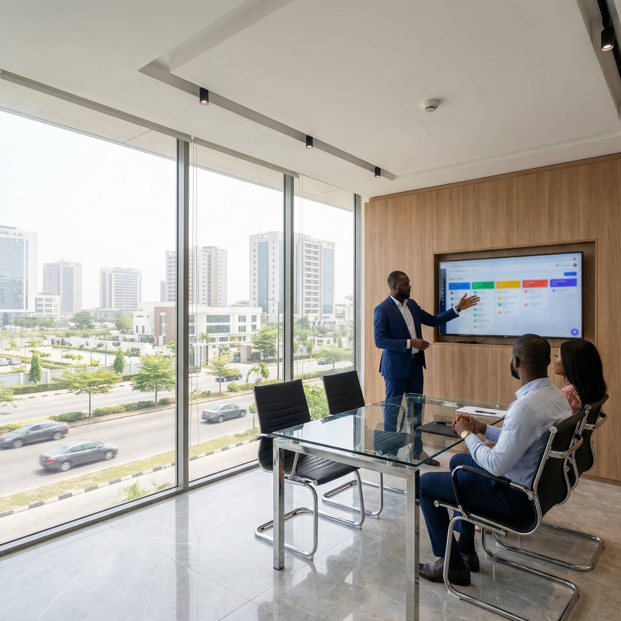 High-end property lifestyle with architectural background and natural lighting, reflecting local expertise and professional excellence.