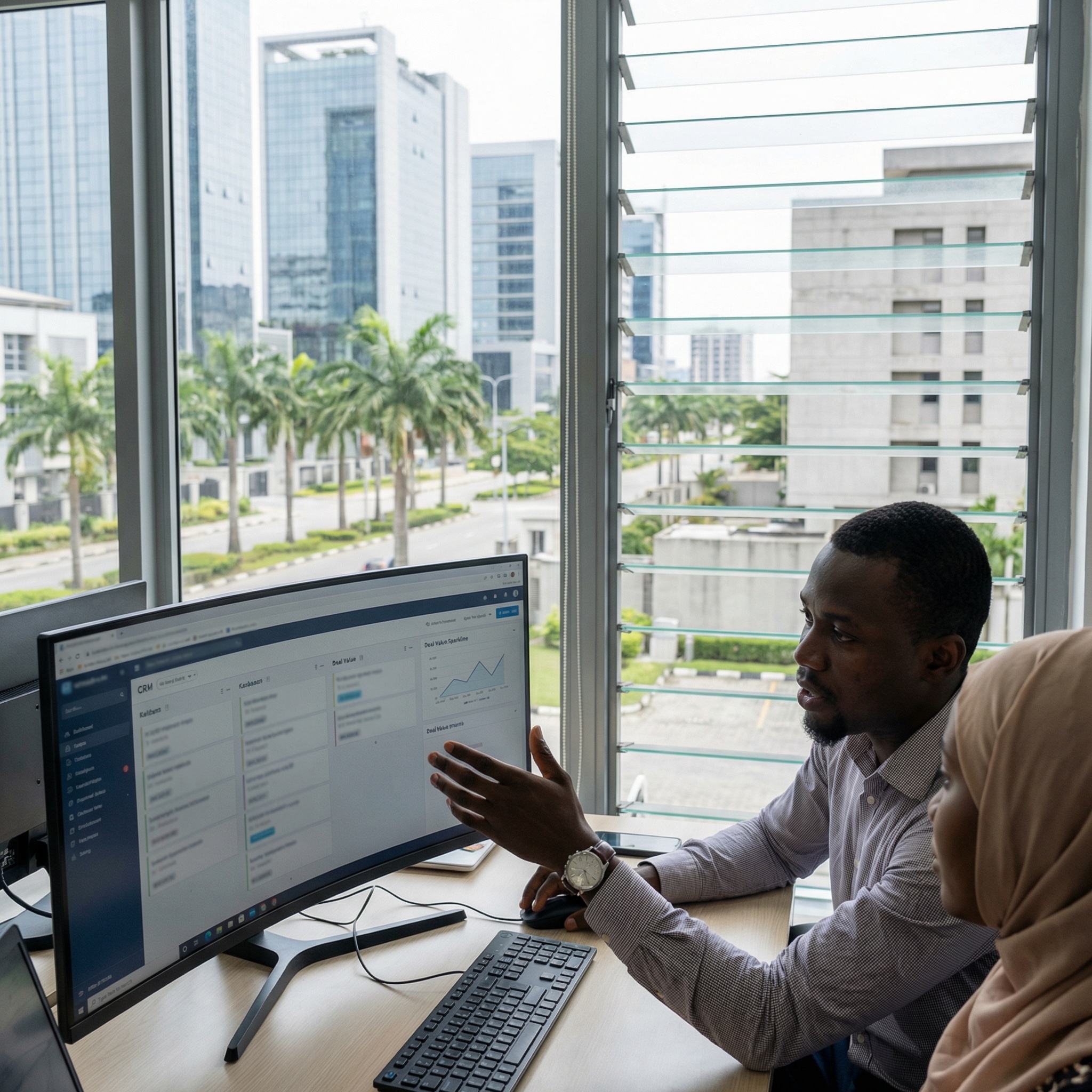 High-end property lifestyle with architectural background and natural lighting, reflecting global connectivity and professional excellence.