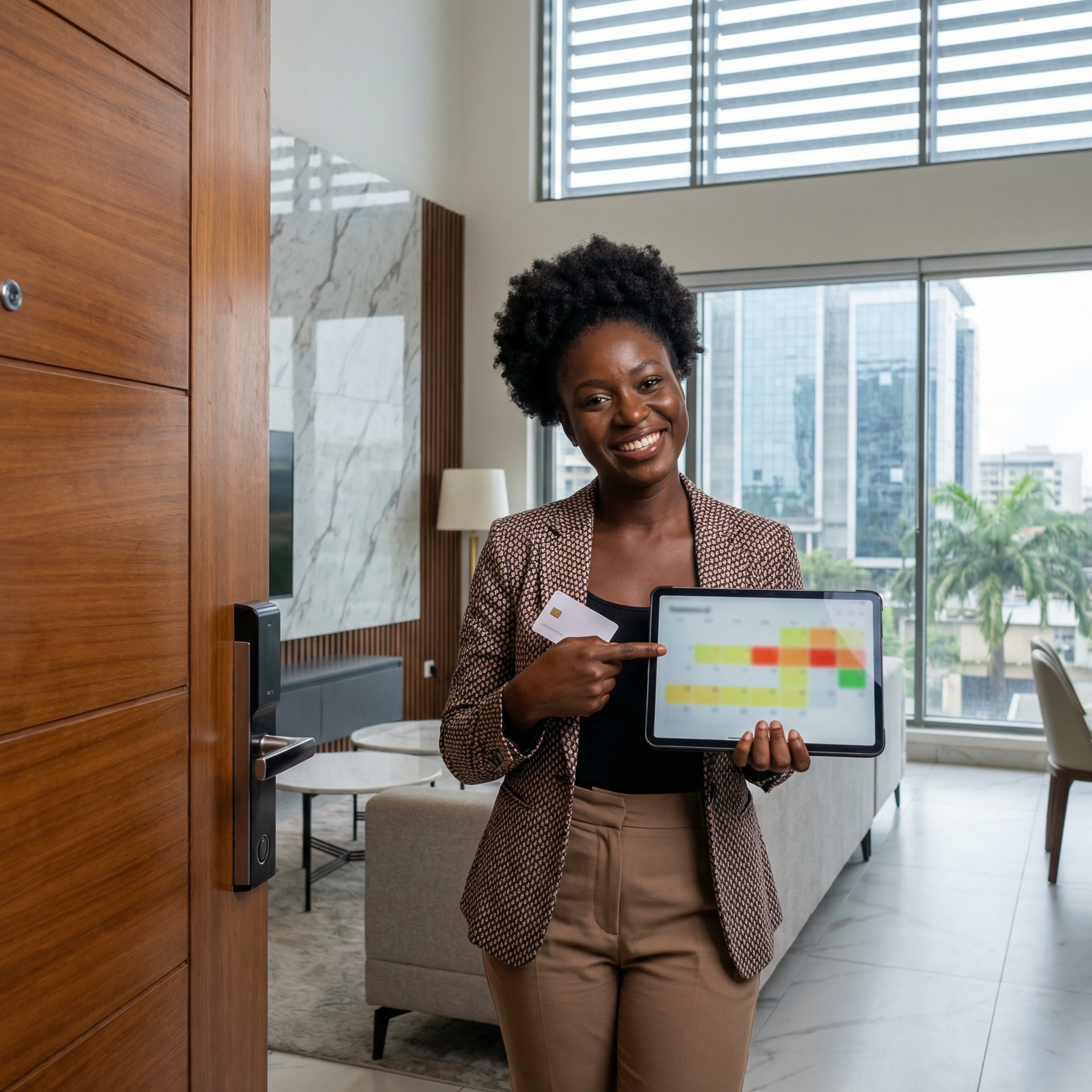 High-end property lifestyle with architectural background and natural lighting, reflecting global connectivity and professional excellence.