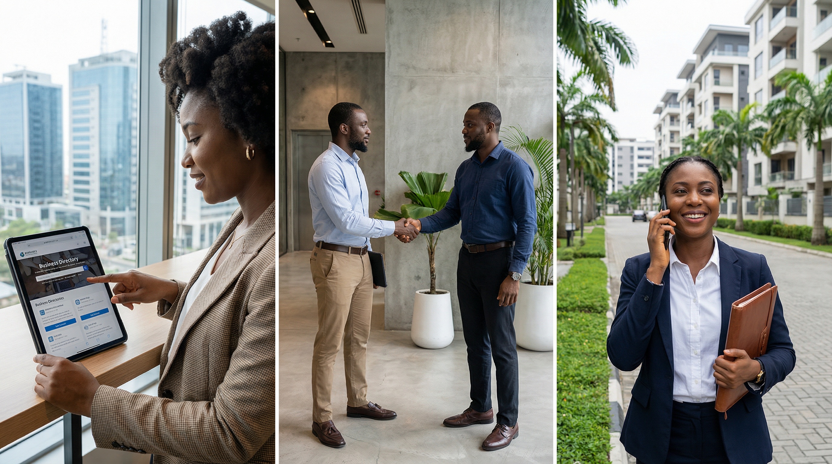 High-end property lifestyle with architectural background and natural lighting, reflecting global connectivity and professional excellence.