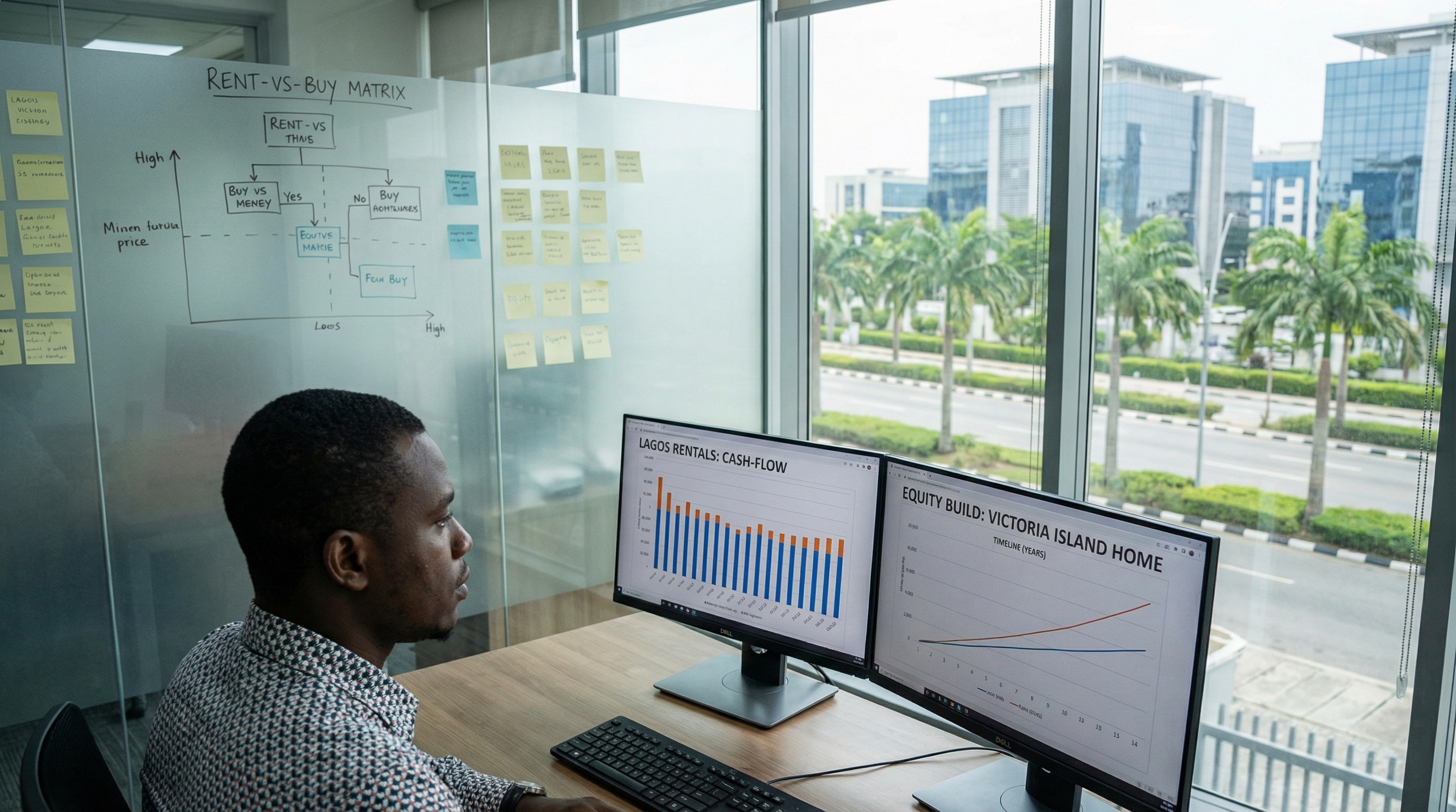 Modern luxury real estate: high-key lighting and architectural design, showcasing global connectivity and professional excellence.